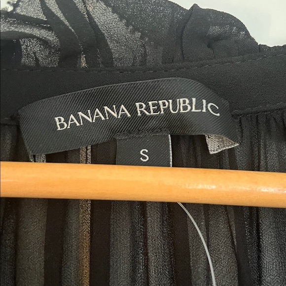 Banana Republic Tiered Black Maxi Dress Sz S - Picture 5 of 11